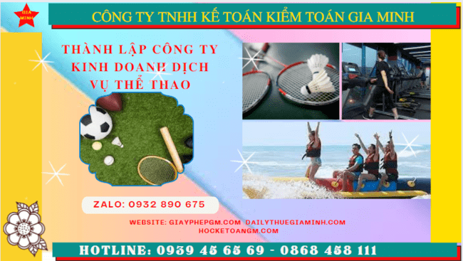Thủ tục thành lập công ty kinh doanh dịch vụ thể thao tại Tiền Giang