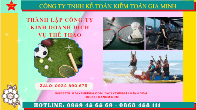 Thủ tục thành lập công ty kinh doanh dịch vụ thể thao tại Ninh Kiều