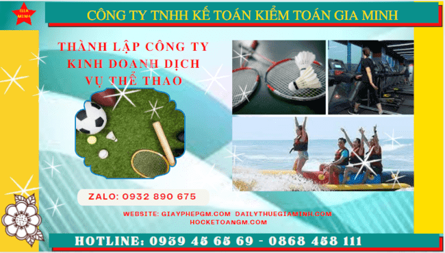 Thủ tục thành lập công ty kinh doanh dịch vụ thể thao tại Vũng Tàu