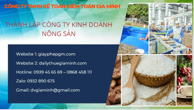 Thành lập công ty kinh doanh nông sản tại Đắk Nông 4 Thủ tục thành lập công ty kinh doanh nông sản Đắk Nông