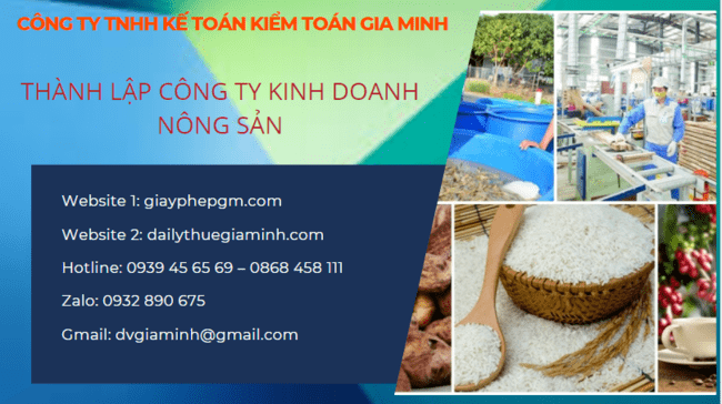 Thành lập công ty kinh doanh nông sản tại hậu giang 8 Thủ tục thành lập công ty kinh doanh nông sản Hậu Giang