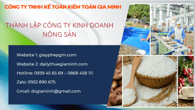 THÀNH LẬP CÔNG TY KINH DOANH NÔNG SẢN TẠI LẠNG SƠN 8 Thủ tục thành lập công ty kinh doanh nông sản Lạng Sơn