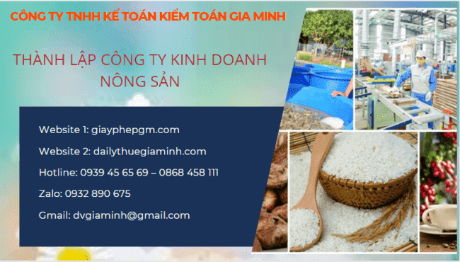 THÀNH LẬP CÔNG TY KINH DOANH NÔNG SẢN TẠI NHA TRANG 8 Thủ tục thành lập công ty kinh doanh nông sản Nha Trang