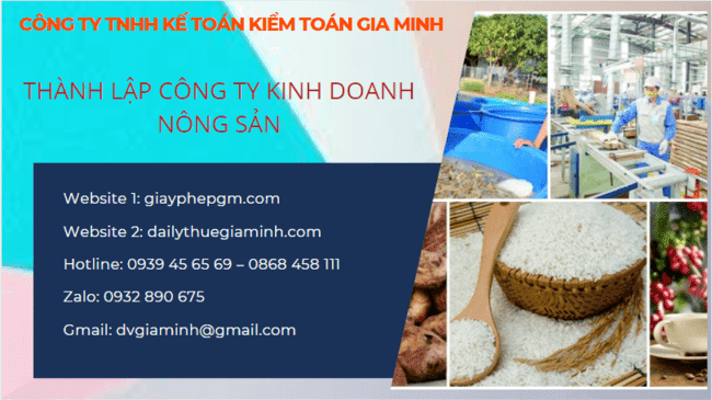 Thủ tục thành lập công ty kinh doanh nông sản Phú Quốc