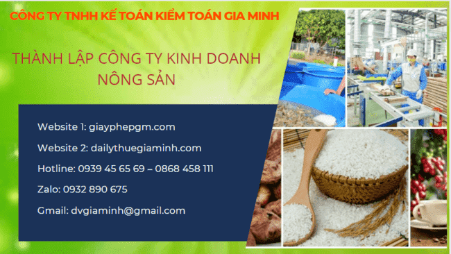 Thành lập công ty kinh doanh nông sản tại Quảng Bình 4 Thủ tục thành lập công ty kinh doanh nông sản Quảng Bình