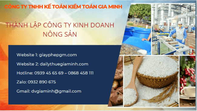 THÀNH LẬP CÔNG TY KINH DOANH NÔNG SẢN TẠI QUẢNG NINH 5 Thủ tục thành lập công ty kinh doanh nông sản Quảng Ninh