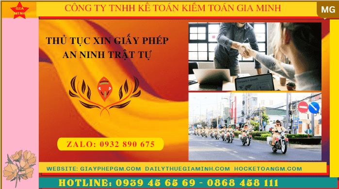 THỦ TỤC XIN GIẤY PHÉP AN NINH TRẬT TỰ TẠI NINH BÌNH 6 Thủ tục xin giấy phép an ninh trật tự tại Ninh Bình