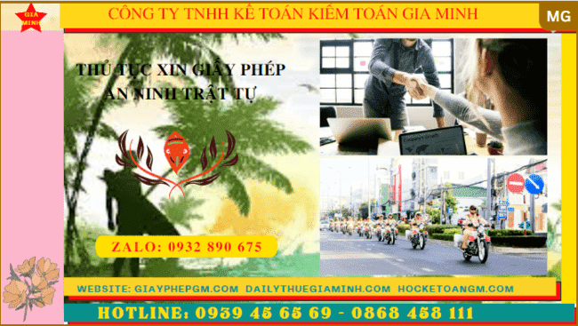 Thủ tục xin giấy phép an ninh trật tự tại tiền giang 8 Thủ tục xin giấy phép an ninh trật tự tại Tiền Giang