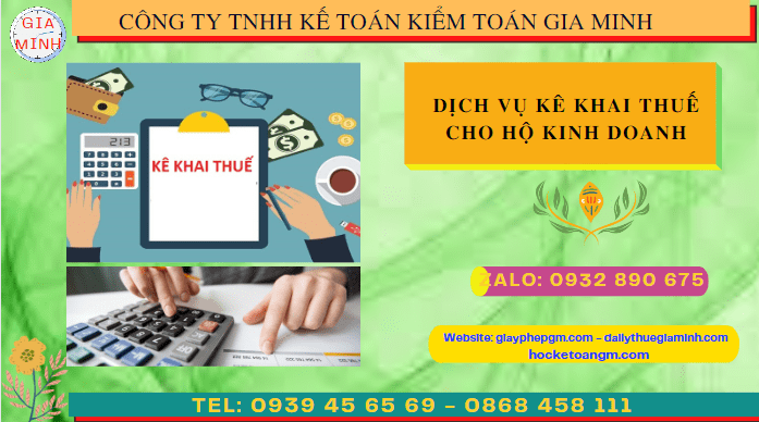 DỊCH VỤ KÊ KHAI THUẾ CHO HỘ KINH DOANH TẠI BÀ RỊA VŨNG TÀU