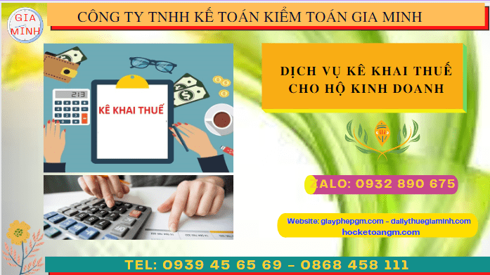 DỊCH VỤ KÊ KHAI THUẾ CHO HỘ KINH DOANH TẠI BÌNH ĐỊNH 4 Thực hiện kê khai thuế hộ kinh doanh tại Bình Định