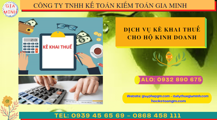 Thực hiện kê khai thuế hộ kinh doanh tại Thành phố Châu Đốc