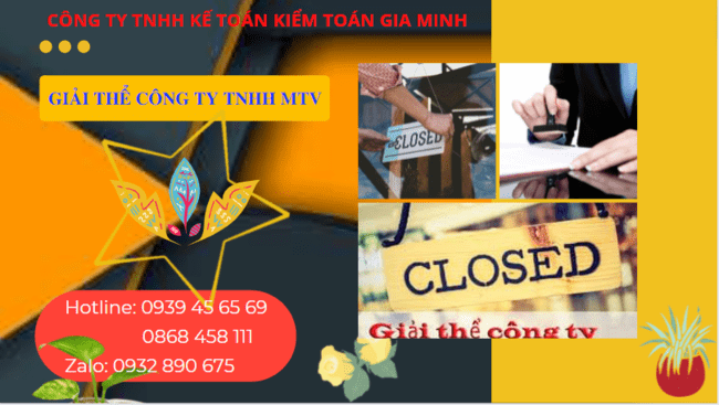 GIẢI THỂ CÔNG TY TNHH MTV TẠI VĨNH PHÚC 6 Tư vấn giải thể công ty TNHH trọn gói tại Vĩnh Phúc