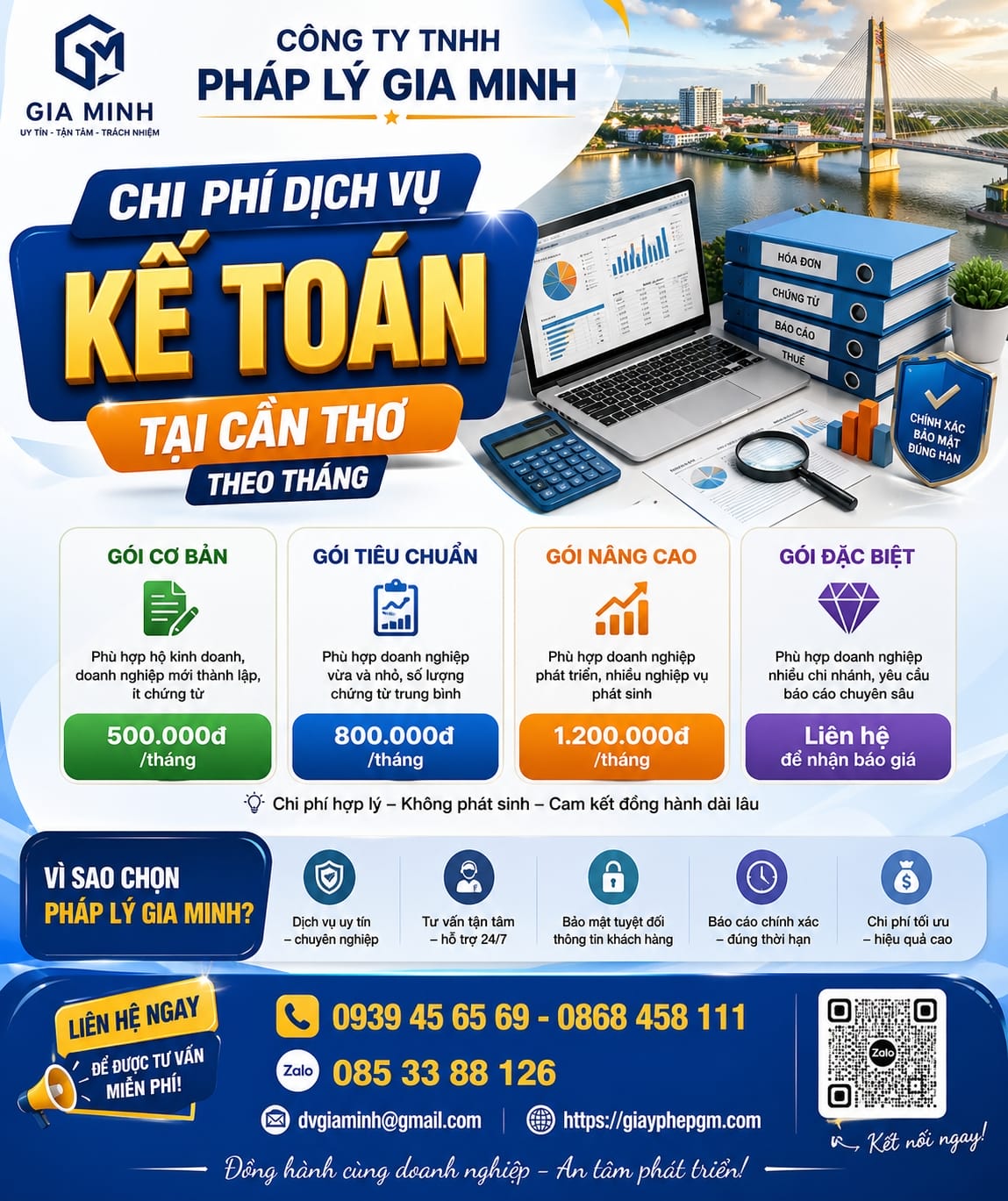 Thành lập công ty và kế toán trọn gói tại Cần Thơ giá rẻ