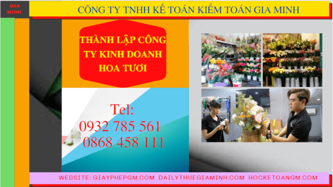 Quy trình thành lập công ty kinh doanh hoa tươi tại Hải Phòng