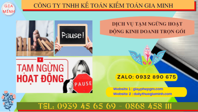 Dịch vụ tạm ngừng hoạt động kinh doanh trọn gói tại Hà Nội 7 Thủ tục tạm ngừng hoạt động kinh doanh công ty tại Hà Nội