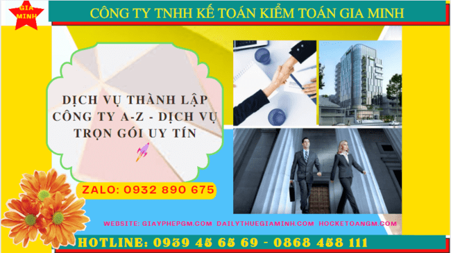 Dịch vụ thành lập công ty a đến z dịch vụ trọn gói uy tín tại Cần Thơ