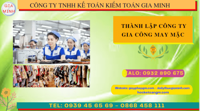 Kinh nghiệm thành lập công ty gia công may mặc tại TP. Hồ Chí Minh