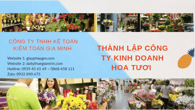 Hồ sơ thành lập công ty hoa tươi tại Đà Nẵng