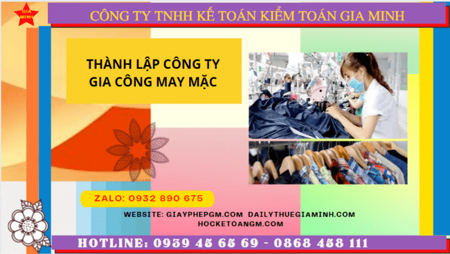 THÀNH LẬP CÔNG TY GIA CÔNG MAY MẶC TẠI ĐÀ NẴNG 6 Thủ tục điều kiện thành lập công ty gia công may mặc tại Đà Nẵng