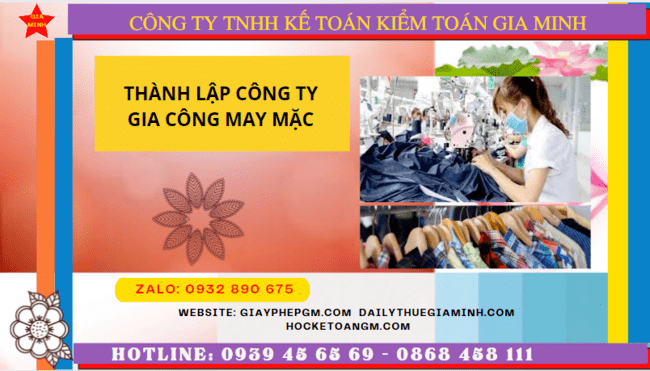 Thủ tục điều kiện thành lập công ty gia công may mặc tại TP. Hồ Chí Minh