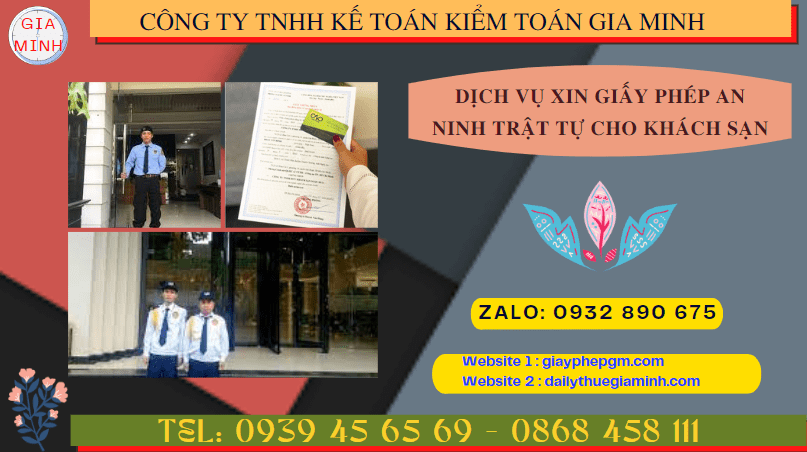 Dịch vụ xin giấy phép an ninh trật tự cho khách sạn tại Hải Phòng 7 Thủ tục làm giấy phép an ninh trật tự cho khách sạn tại Hải Phòng