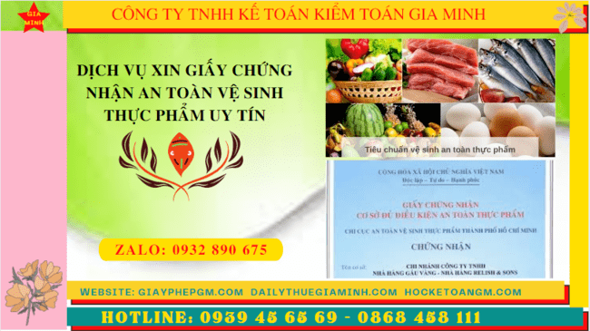 Điều kiện để cấp giấy chứng nhận an toàn vệ sinh thực phẩm tại Cần Thơ