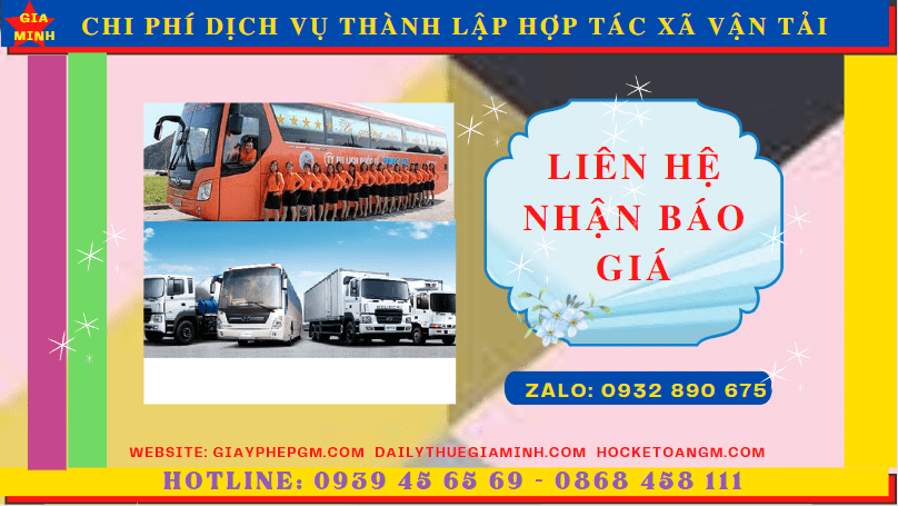 Chi phí thành lập hợp tác xã vận tải tại Đà Nẵng