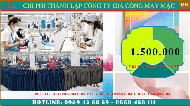 THÀNH LẬP CÔNG TY GIA CÔNG MAY MẶC TẠI ĐÀ NẴNG 5 Chi phí thành lập công ty gia công may mặc trọn gói tại đà nẵng
