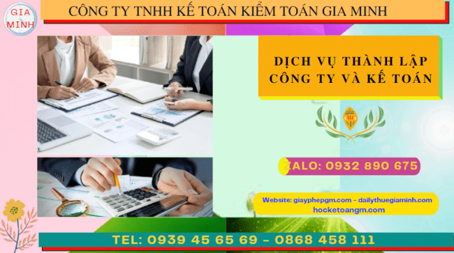 Cung cấp dịch vụ thành lập công ty và kế toán tại Hải Phòng