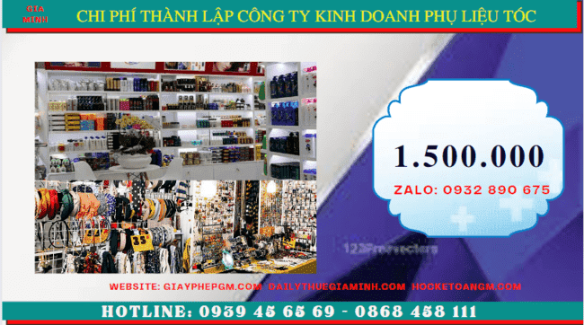 Thành lập công ty kinh doanh phụ liệu tóc tại Quận Ba Đình - Hà Nội 5 Chi phí thành lập doanh nghiệp kinh doanh phụ liệu tóc uy tín tại Quận Ba Đình - Hà Nội