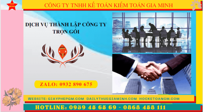 Dịch vụ thành lập công ty trọn gói tại Thành Phố Thủ Đức - TPHCM