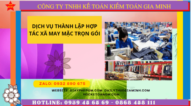 Quy trình thành lập hợp tác xã may mặc tại Hà Nội