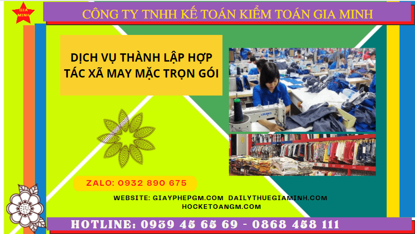 Quy trình thành lập hợp tác xã may mặc tại Hải Phòng