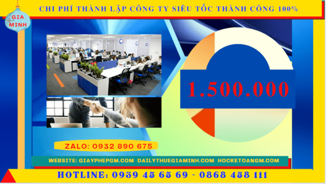 THÀNH LẬP CÔNG TY SIÊU TỐC THÀNH CÔNG 100% TẠI HẢI PHÒNG 5 Chi phí thành lập công ty nhanh chóng tại Hải Phòng
