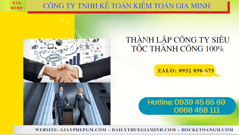 Dịch vụ thành lập công ty uy tín nhanh chóng tại Quận 7 - TPHCM