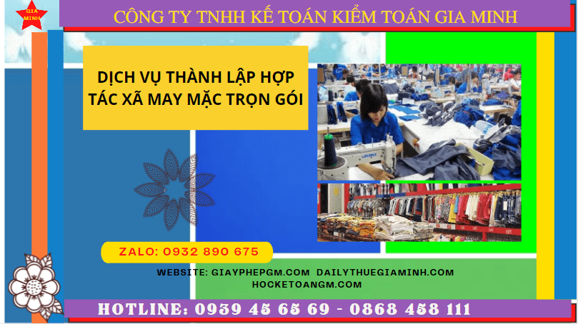 Quy trình thành lập hợp tác xã may mặc tại Thành Phố Thủ Đức - TPHCM
