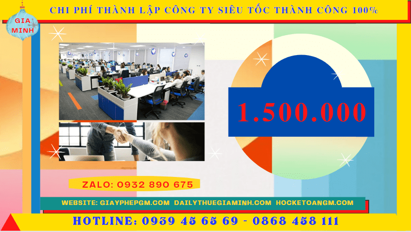 Chi phí thành lập công ty nhanh chóng tại Quận 7 - TPHCM