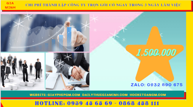 Bảng giá thành lập công ty trọn gói chỉ với 399.000đ tại Kiên Giang