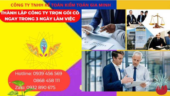 Thành lập công ty trọn gói tại Kiên Giang có ngay trong 3 ngày làm việc