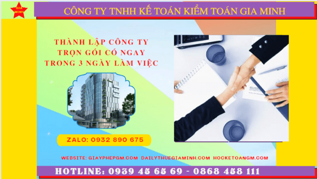 Dịch vụ tư vấn thành lập công ty trọn gói tại Trà Vinh