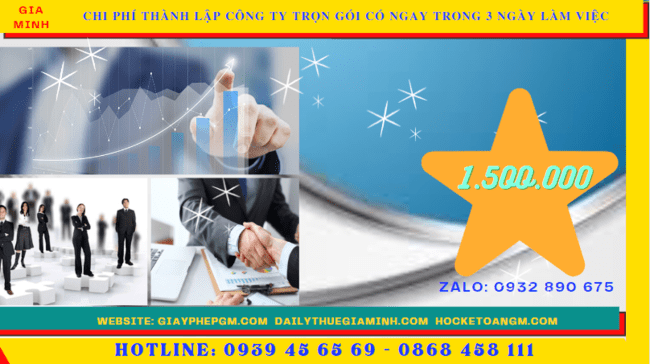 Thành lập công ty trọn gói tại bình định có ngay trong 3 ngày làm việc 5 Bảng giá thành lập công ty trọn gói chỉ với 399.000đ tại Bình Định