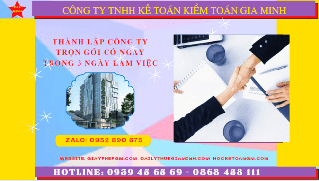 Dịch vụ tư vấn thành lập công ty trọn gói tại Bình Thuận