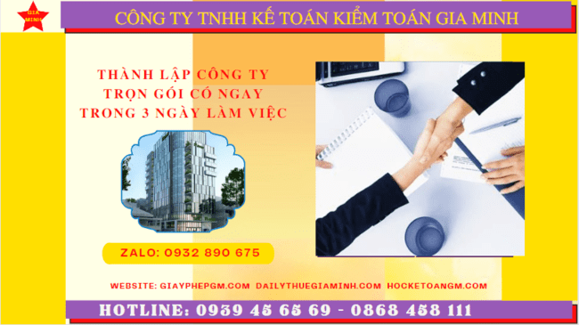 Dịch vụ tư vấn thành lập công ty trọn gói tại Quảng Nam