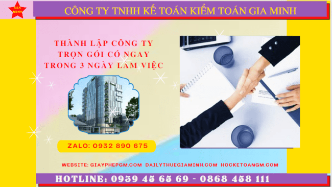Dịch vụ tư vấn thành lập công ty trọn gói tại Nghệ An