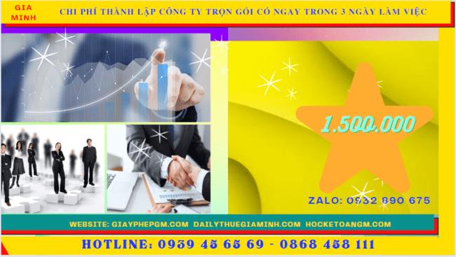 Bảng giá thành lập công ty trọn gói chỉ với 399.000đ tại Quảng Bình