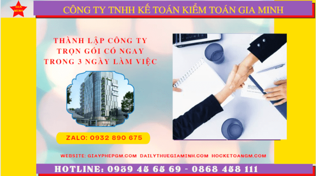 Dịch vụ tư vấn thành lập công ty trọn gói tại TP Huế