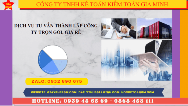 Dịch vụ tư vấn thành lập công ty trọn gói, giá rẻ tại Kiên Giang