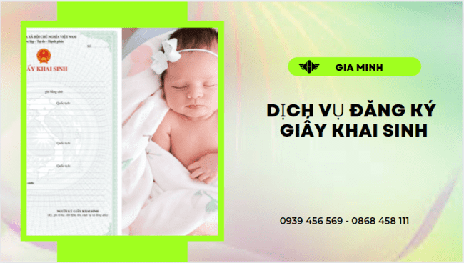 Thủ tục đăng ký giấy khai sinh cho người ngoại tỉnh tại TPHCM