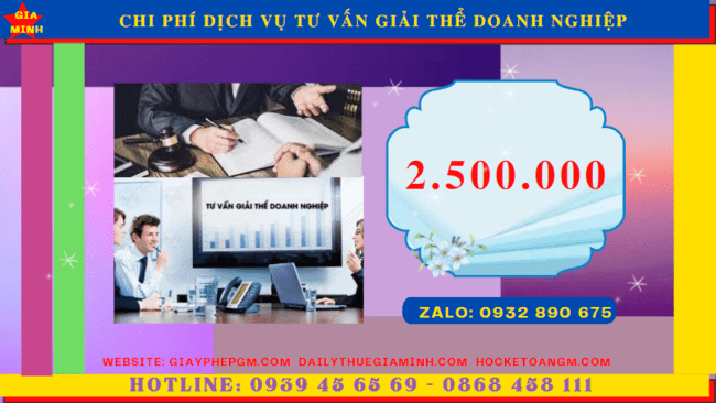 Chi phí dịch vụ giải thể doanh nghiệp tại Quận Ninh Kiều