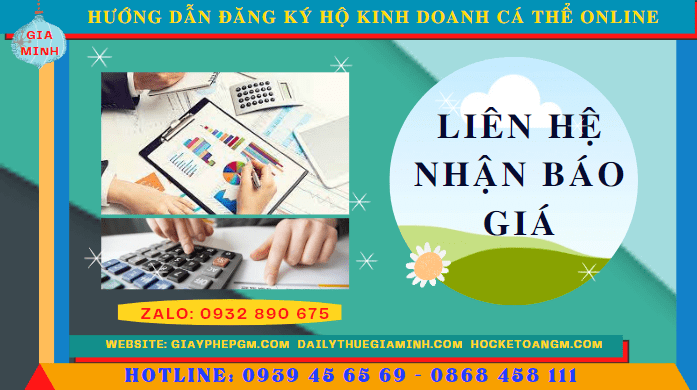 HƯỚNG DẪN ĐĂNG KÝ HỘ KINH DOANH CÁ THỂ ONLINE TẠI QUẬN 3-TPHCM 5 Chi phí hướng dẫn đăng ký hộ kinh doanh cá thể online tại Quận 3-TPHCM